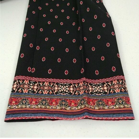 New! J. Jill Aviero Colorful Border Print Bi- Stretch Slim Fit Ankle Pants sz 6 - Picture 9 of 15